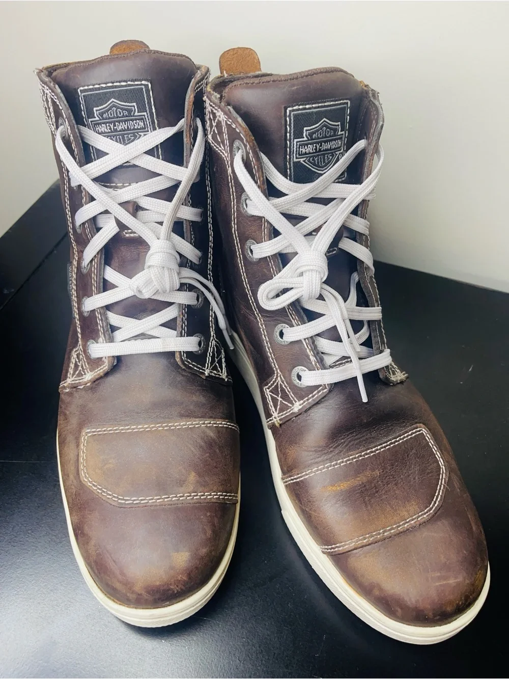 Harley-Davidson | Men's Sz 9 Brown Leather Lace-Up Boots